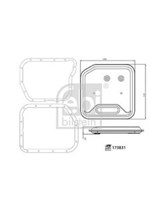 Kit filtro idraulico, cambio a