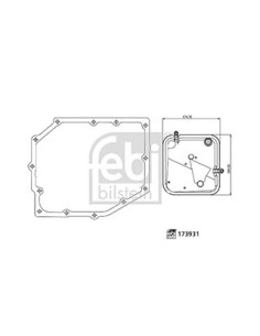 Kit filtro idraulico, cambio a