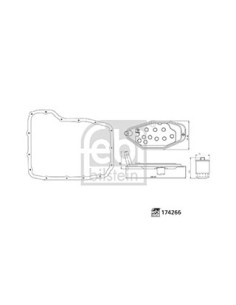 Kit filtro idraulico,...